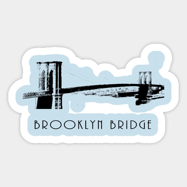 Brooklyn Bridge Sticker by LND4design